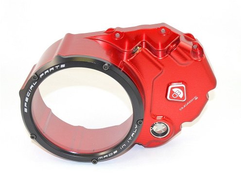 Ducabike Clutch cover, red-black - Ducati Monster 821...