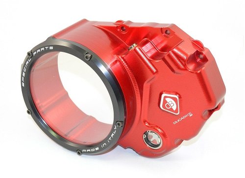 Ducabike Clutch cover, red-black - Ducati Monster 821...