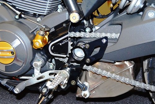 Ducabike Supporto pedane Ducati 800 Scrambler Nero