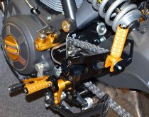 Ducabike Footpegs support, black - Ducati Scrambler...