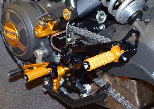 Ducabike Footpegs support, black - Ducati Scrambler...