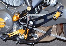 Ducabike Footpegs support, black - Ducati Scrambler...