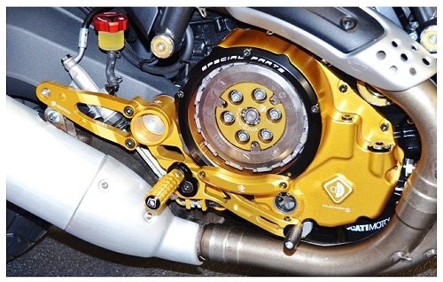 Ducabike Footpeg support, gold - Ducati Scrambler...