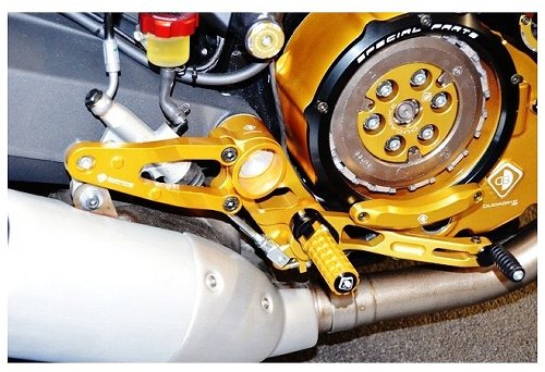 Ducabike Footpeg support, gold - Ducati Scrambler...