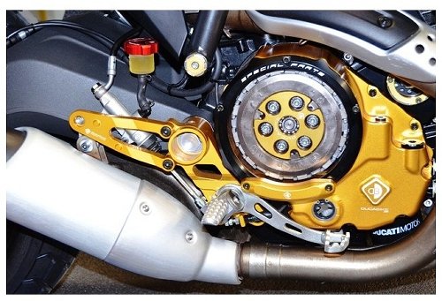 Ducabike Footpeg support, gold - Ducati Scrambler...