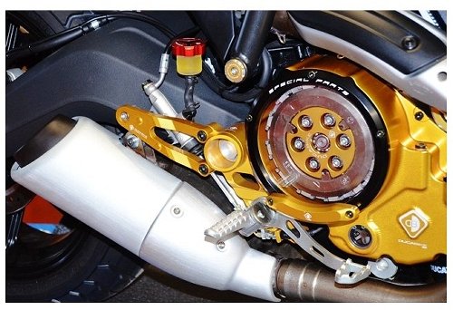 Ducabike Footpeg support, gold - Ducati Scrambler...
