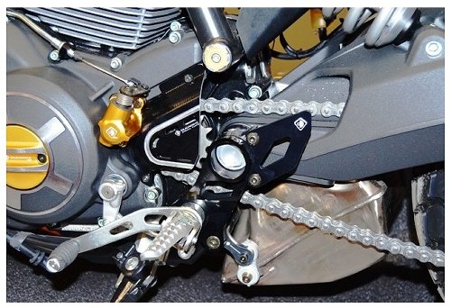 Ducabike Footpeg support, black - Ducati Scrambler...
