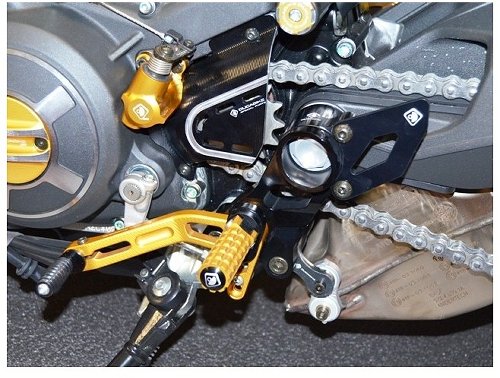 Ducabike Footpeg support, black - Ducati Scrambler...
