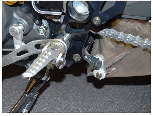 Ducabike Footpeg support, black - Ducati Scrambler...