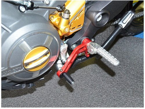 Ducabike Shift lever, red - Ducati Scrambler...