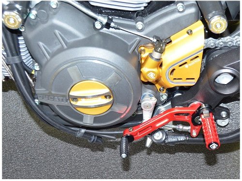 Ducabike Shift lever, red - Ducati Scrambler...