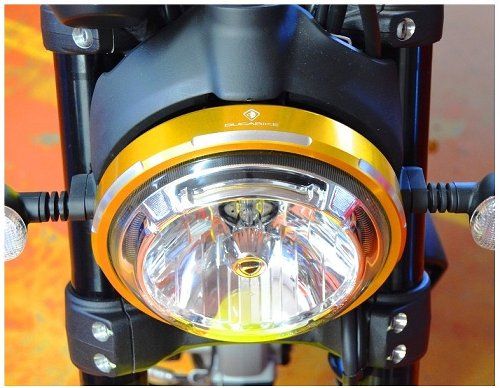 Ducabike Anello faro Ducati Scrambler oro