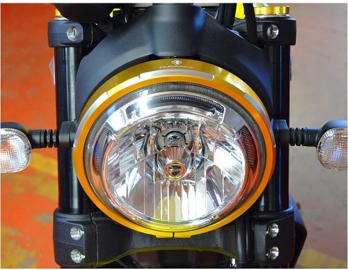 Ducabike Anello faro Ducati Scrambler oro