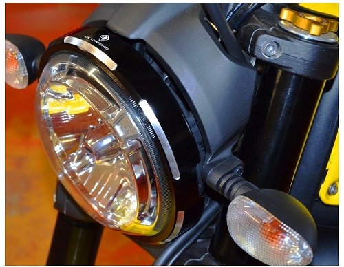 Ducabike Anello faro Ducati Scrambler nero