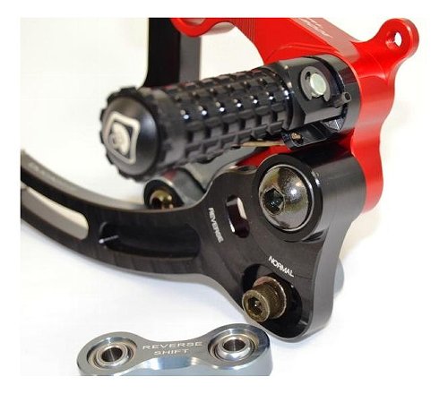 Ducabike Footrest system, black-red - Ducati Panigale 899 /