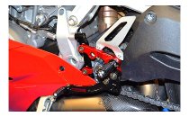 Ducabike Fußrastenanlage, schwarz-rot - Ducati Panigale 899