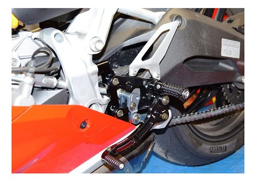 Ducabike Footrest system, black - Ducati Panigale 899 / 959