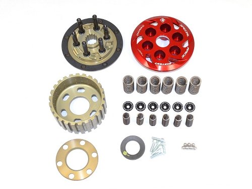 Ducabike Slipper clutch, Ergal, 6 springs, red - Ducati