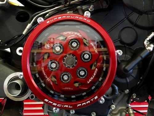 Ducabike Slipper clutch, Ergal, 6 springs, red - Ducati