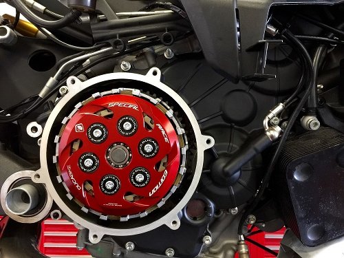 Ducabike Slipper clutch, Ergal, 6 springs, red - Ducati