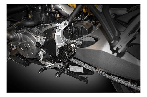 Ducabike Footrest system, silver -  Ducati Monster 1200...