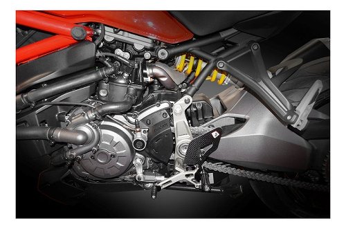 Ducabike Footrest system, silver -  Ducati Monster 1200...