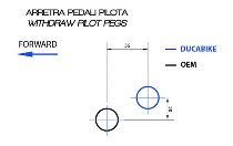 Ducabike Fußrastenanlage, schwarz - Ducati XDiavel