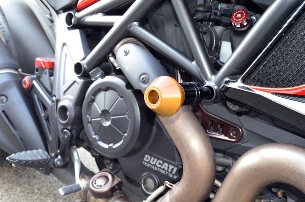 DBK crash pad frame, gold - Ducati Diavel Spare Parts for Moto