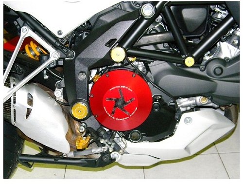 Ducabike Cover frizione bagno olio Ducati M 1200 `17, Rosso