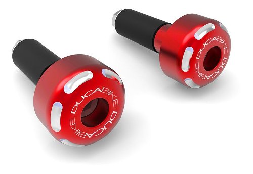 Ducabike Handlebar weights, 13/18mm, red - Ducati