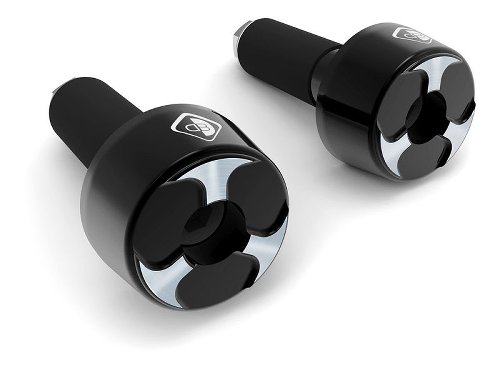 Ducabike Handlebar weights, 13/18mm, black- Ducati