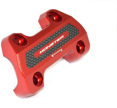 Ducabike Handlebar clamp, red - Ducati 696 Monster
