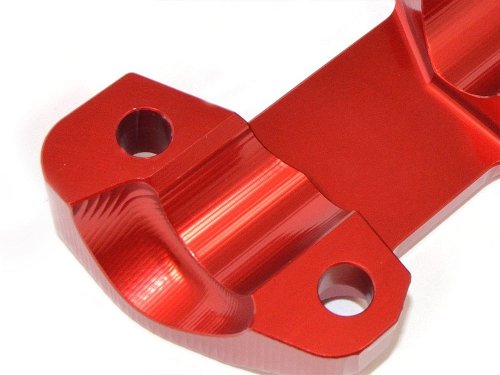 Ducabike Handlebar clamp, red - Ducati 696 Monster