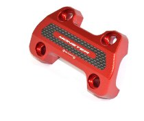 Ducabike Handlebar clamp, red - Ducati 696 Monster