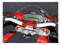 Ducabike Handlebar clamp, red - Ducati 696 Monster