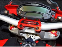 Ducabike Handlebar clamp, red - Ducati 696 Monster