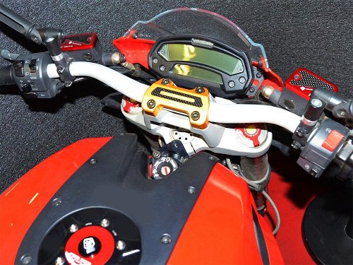 Ducabike Lenkerklemme, gold - Ducati 696 Monster