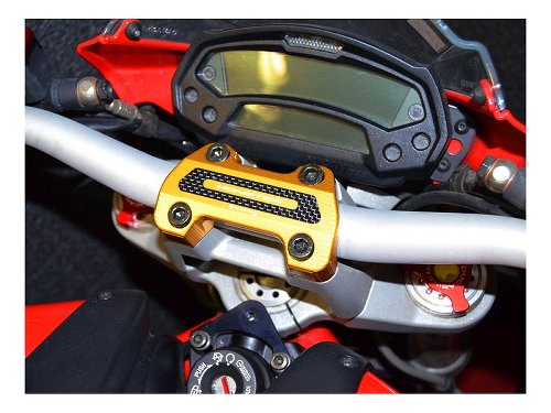 Ducabike Lenkerklemme, gold - Ducati 696 Monster