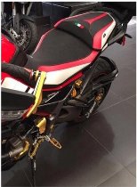 Ducabike Seat cover, black-weiß-red - Ducati Multistrada