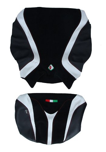 Ducabike Seat cover, black-white - Ducati Multistrada 1200