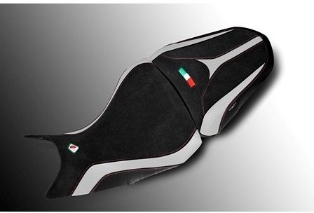 Ducabike Seat cover, black-white - Ducati Multistrada 1200