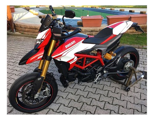 Ducabike coprisedile Hypermotard 821/939 Ducati nero-Rosso