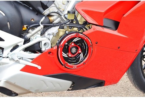 Panigale v4 sale clear clutch cover