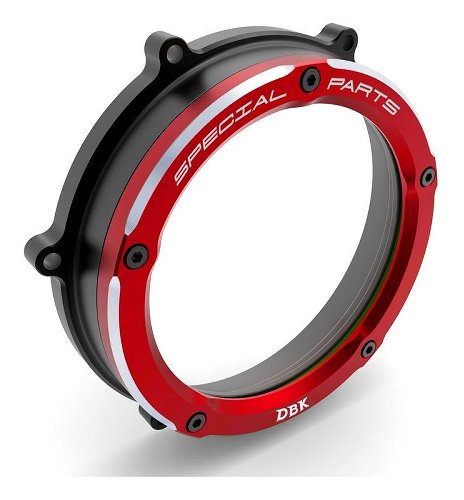 Ducabike Clutch cover, black-red - Ducati Panigale V4