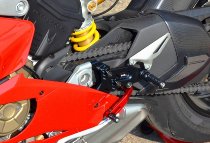 Ducabike Fußrastenanlage, schwarz-rot - Ducati Panigale V4