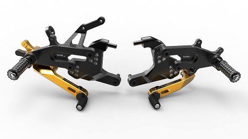 Ducabike Pedane regolabili Panigale V4 Ducati Nero- Oro