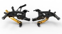 Ducabike Footpeg system, black-gold - Ducati Panigale V4