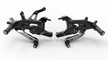 Ducabike Footpeg system, black-silver - Ducati Panigale V4