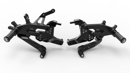 Ducabike Footpeg system, black - Ducati Panigale V4