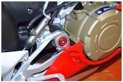 Ducabike Frame guards, red - Ducati Panigale V4